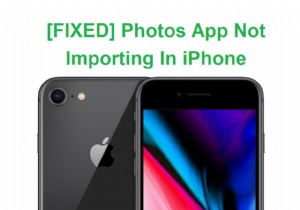 [फिक्स] फोटो ऐप iPhone से आयात नहीं हो रहा है 