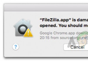 FIX:MacOS त्रुटि पर क्षतिग्रस्त ऐप को खोला नहीं जा सकता 