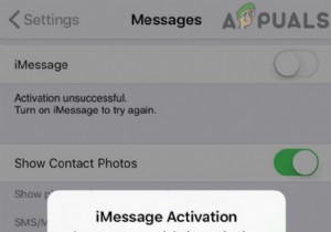 ठीक करें:iMessage सक्रियण विफल