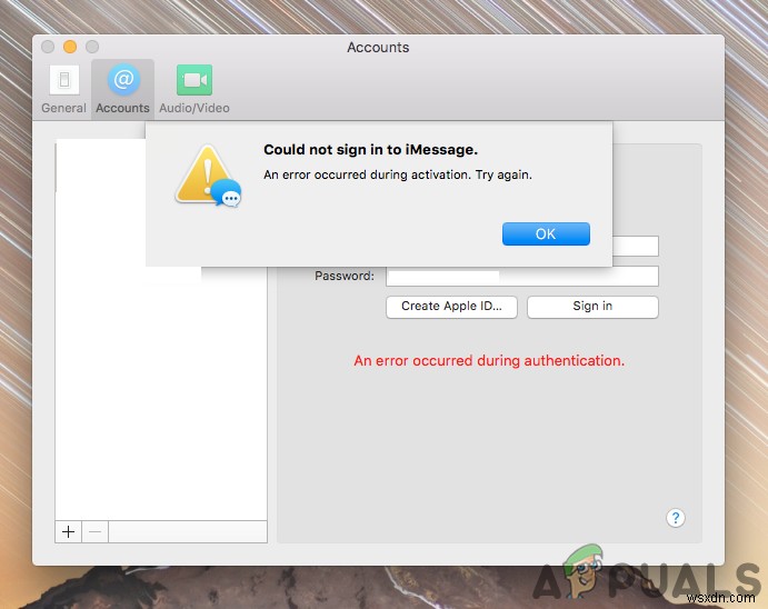 MacOS पर iMessage त्रुटि में साइन इन नहीं कर सका का समाधान करें 