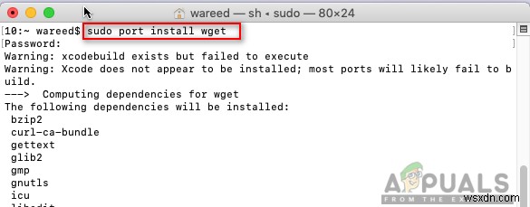 MacOS पर  sudo apt-get कमांड नहीं मिला  को कैसे ठीक करें 