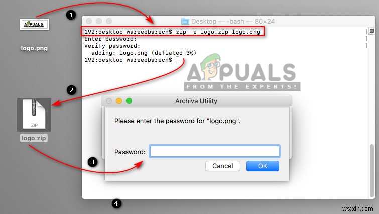 MacOS पर  संपीड़ित  और  अनज़िप  फ़ाइलों को ज़िप कैसे करें 