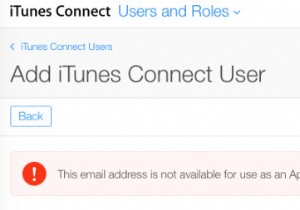 फिक्स:यह ईमेल पता Apple ID के रूप में उपयोग के लिए उपलब्ध नहीं है 