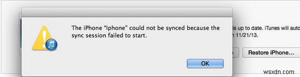 आईट्यून्स सिंक सत्र को कैसे ठीक करें प्रारंभ करने में विफल