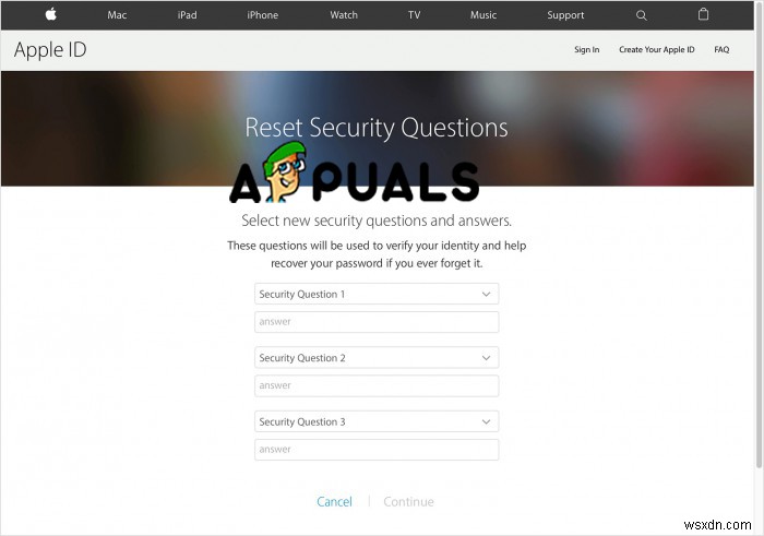 Apple ID सुरक्षा प्रश्नों को रीसेट करने वाली समस्याओं को कैसे ठीक करें 