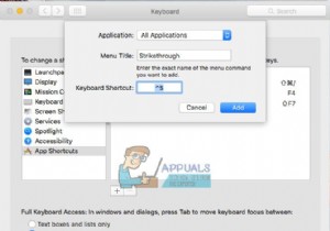 मैक पर कीबोर्ड शॉर्टकट का उपयोग करके स्ट्राइकथ्रू कैसे करें