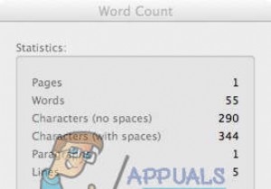 मैक पर वर्ड या पेज में कैरेक्टर गिनें 