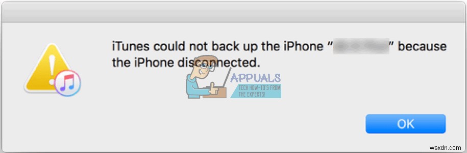 ठीक करें:iPhone के डिस्कनेक्ट होने के कारण iTunes iPhone का बैकअप नहीं ले सका