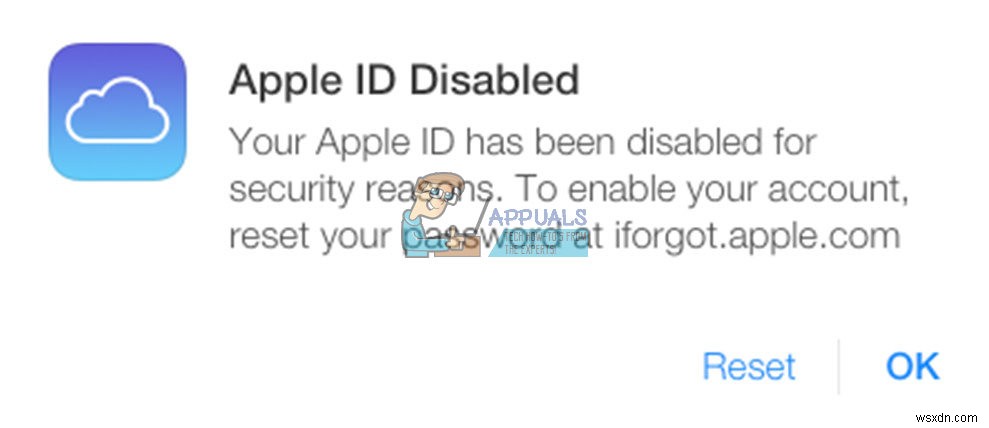 कैसे ठीक करें  आपकी ऐप्पल आईडी अक्षम कर दी गई है  