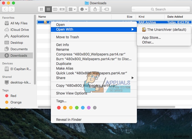 MacOS पर RAR फ़ाइलें कैसे निकालें और खोलें 