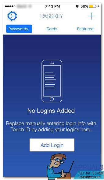 फ़िंगरप्रिंट लॉगिन:आईओएस के लिए पासकी पासवर्ड मैनेजर 