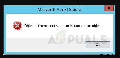 फिक्स: ऑब्जेक्ट रेफरेंस किसी ऑब्जेक्ट के इंस्टेंस पर सेट नहीं है  विंडोज़ पर त्रुटि 