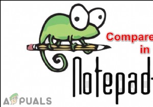 नोटपैड++ में प्लगइन का उपयोग करके दो फाइलों की तुलना कैसे करें 