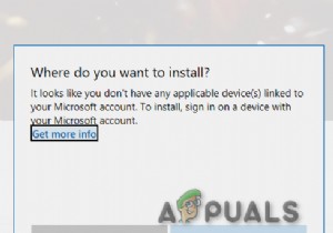 फिक्स:ऐसा लगता है कि आपके पास आपके Microsoft खाते से जुड़ा कोई भी लागू उपकरण नहीं है 