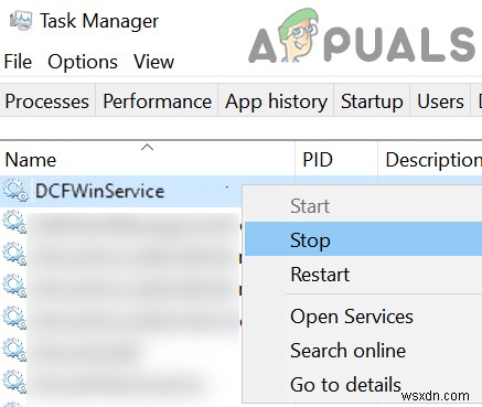 विंडोज़ पर  DCFWinService  उच्च CPU उपयोग को कैसे ठीक करें 