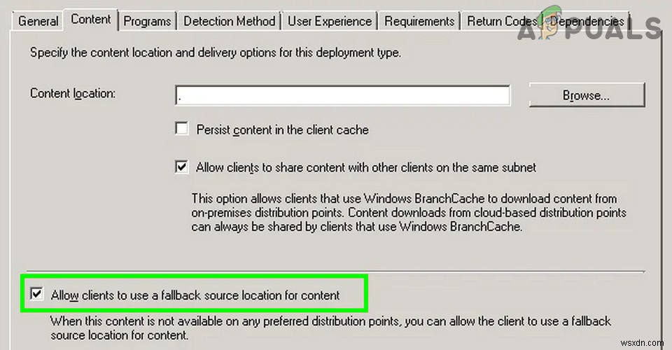 फिक्स:SCCM इंस्टॉलेशन एरर कोड 0X87D00607 (-2016410105) 