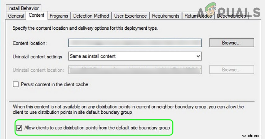 फिक्स:SCCM इंस्टॉलेशन एरर कोड 0X87D00607 (-2016410105) 