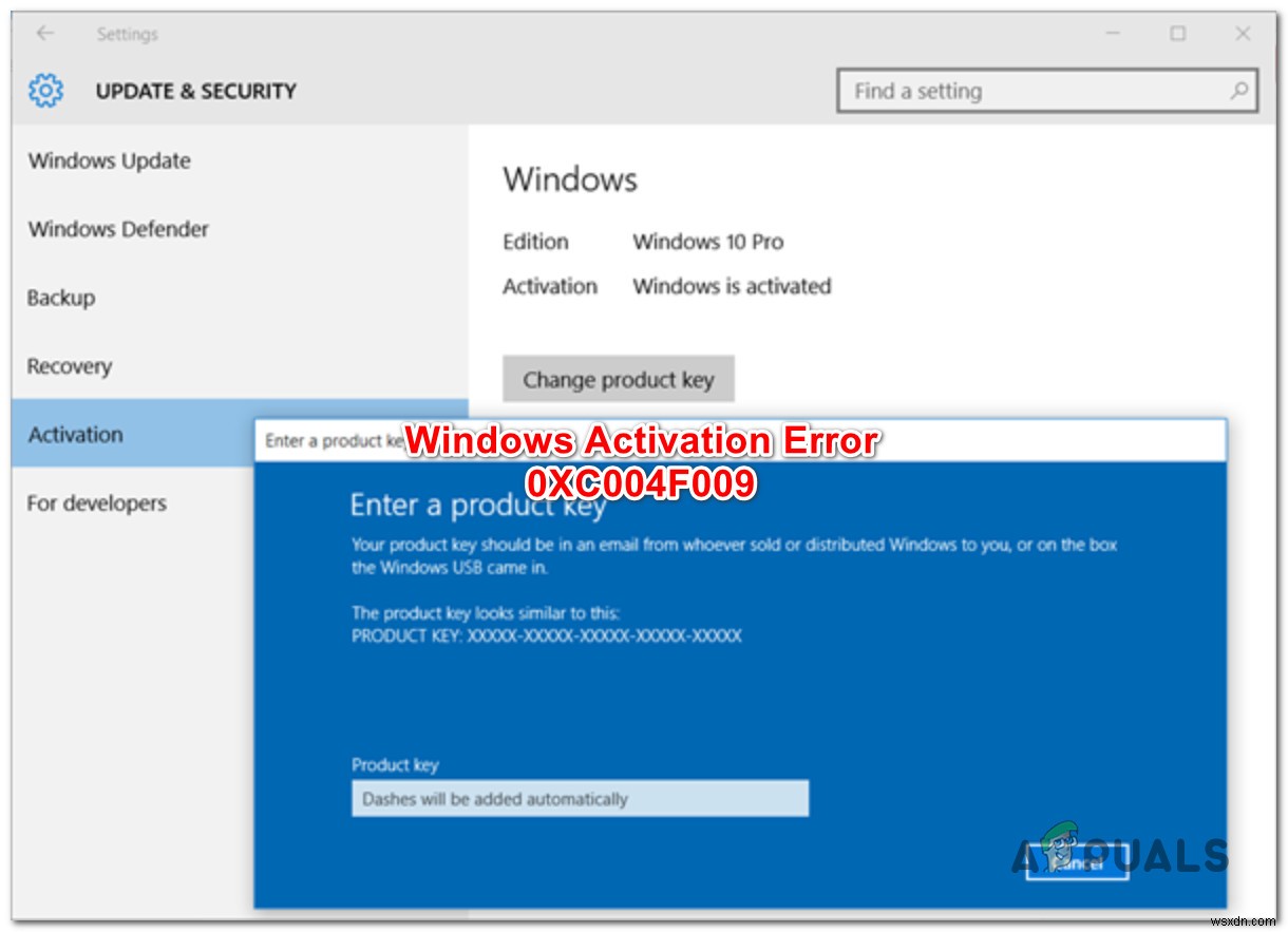Windows सक्रियण त्रुटि ठीक करें 0XC004F009 (अनुग्रह अवधि समाप्त) 