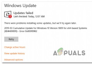 समस्या निवारण Windows 10 अद्यतन त्रुटि 0X800F0982 (फिक्स) 