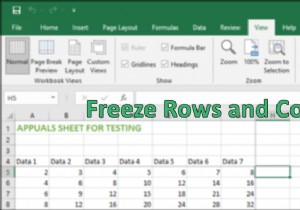 माइक्रोसॉफ्ट एक्सेल में रो और कॉलम को फ्रीज कैसे करें 