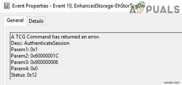 [हल किया गया] इवेंट आईडी 10:एक टीसीजी कमांड ने एक त्रुटि दी है 
