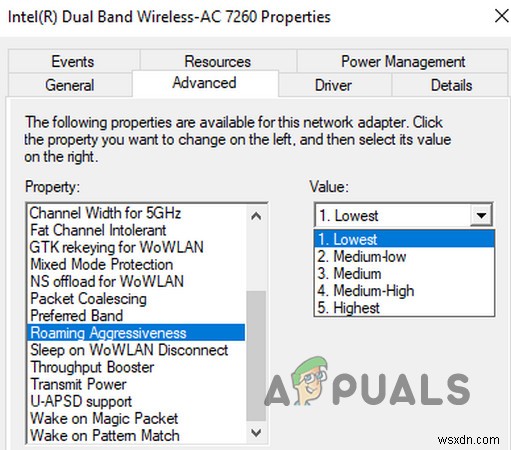 इंटेल डुअल बैंड वायरलेस-एसी 7260 कनेक्टिविटी समस्याओं का निवारण करें 