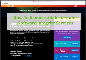 Adobe Genuine Software Integrity Services को कैसे निकालें 