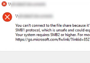[हल किया गया] इस शेयर के लिए अप्रचलित SMB1 प्रोटोकॉल की आवश्यकता है 