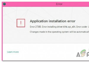 Windows पर Kaspersky Antivirus के साथ एरर 27300 ठीक करें 