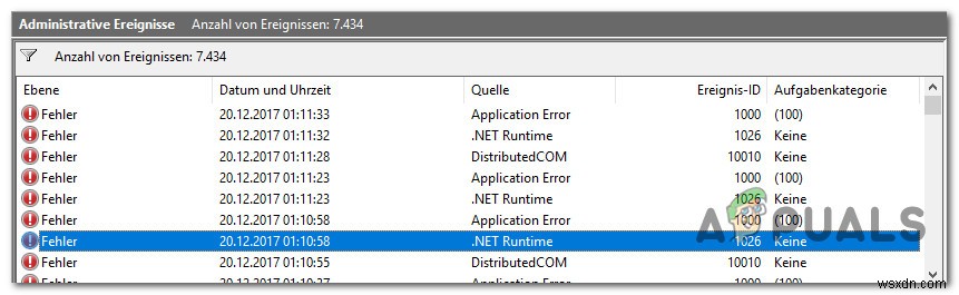 कैसे ठीक करें .NET रनटाइम त्रुटि 1026 