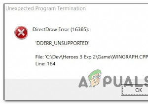 [फिक्स] विंडोज 10 पर लीगेसी गेम्स खेलते समय DirectDraw एरर? 
