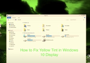विंडोज डिस्प्ले में पीले रंग की टिंट को कैसे ठीक करें 
