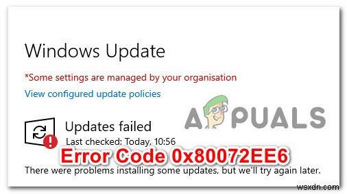WSUS 0x80072EE6 त्रुटि कोड को कैसे ठीक करें 