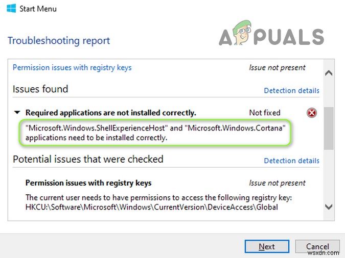 फिक्स:Microsoft.Windows.ShellExperienceHost और Microsoft.Windows.Cortana अनुप्रयोगों को स्थापित करने की आवश्यकता है? 