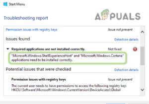 फिक्स:Microsoft.Windows.ShellExperienceHost और Microsoft.Windows.Cortana अनुप्रयोगों को स्थापित करने की आवश्यकता है? 