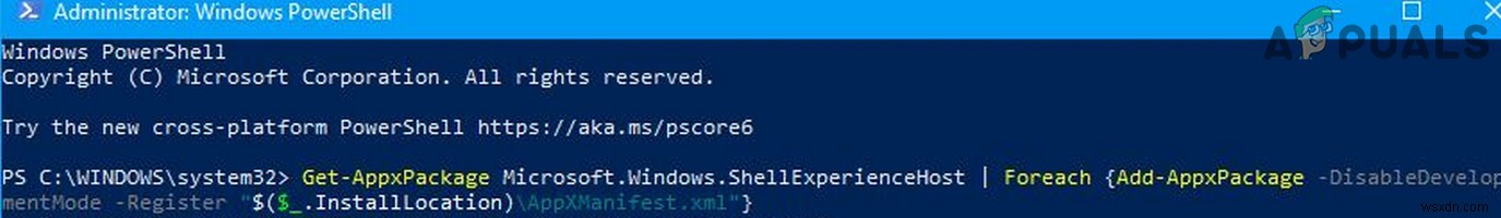 फिक्स:Microsoft.Windows.ShellExperienceHost और Microsoft.Windows.Cortana अनुप्रयोगों को स्थापित करने की आवश्यकता है? 