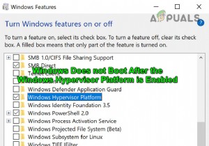 फिक्स:विंडोज हाइपरवाइजर प्लेटफॉर्म सक्षम होने के बाद विंडोज बूट नहीं होता है 