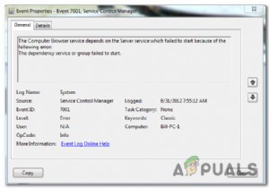  सेवा नियंत्रण प्रबंधक त्रुटि 7001  को कैसे ठीक करें 