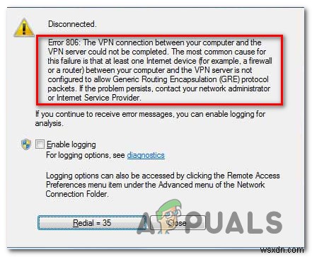 विंडोज़ पर वीपीएन त्रुटि 806 (जीआरई अवरुद्ध) को कैसे ठीक करें 