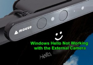 बाहरी कैमरे पर विंडोज हैलो का उपयोग कैसे करें 