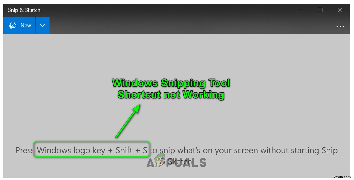 फिक्स:विंडोज स्निपिंग टूल शॉर्टकट काम नहीं कर रहा है 