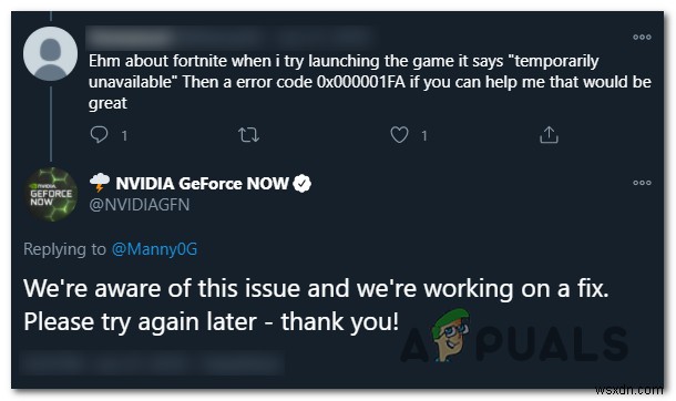 [फिक्स] त्रुटि 0x000001FA Nvidia GeForce Now के साथ 