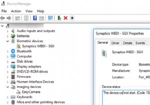 फिक्स:सिनैप्टिक्स WBDI (SGX- सक्षम) फ़िंगरप्रिंट रीडर  डिवाइस प्रारंभ नहीं हो सकता (कोड 10)  