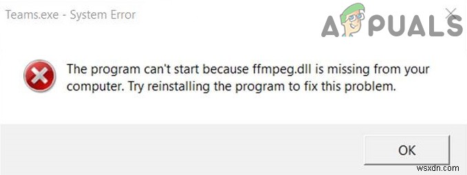 कैसे ठीक करें FFMPEG.dll गुम है 