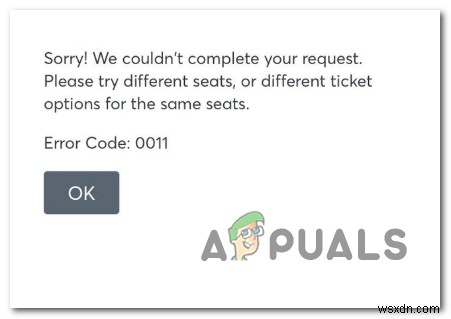 टिकटमास्टर त्रुटि कोड 0011 को कैसे ठीक करें 