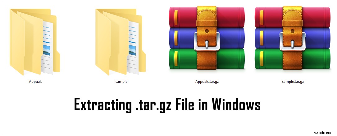 विंडोज़ में .tar.gz फ़ाइल कैसे निकालें? 