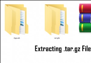 विंडोज़ में .tar.gz फ़ाइल कैसे निकालें? 