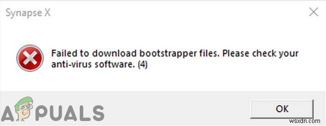फिक्स:बूटस्ट्रैपर फ़ाइलें डाउनलोड करने में विफल Synapse X 