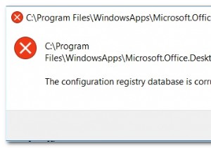 [FIX] कॉन्फ़िगरेशन रजिस्ट्री डेटाबेस दूषित है