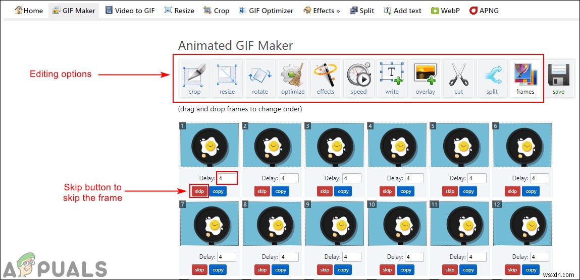 मौजूदा GIF को कैसे संपादित करें? 